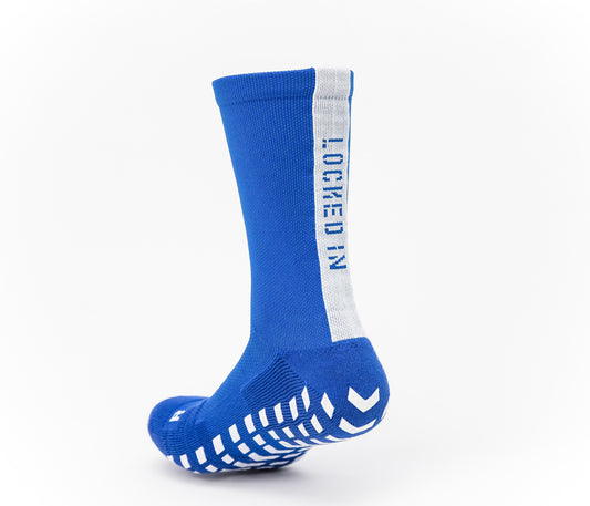 Blue/White Crew Sock
